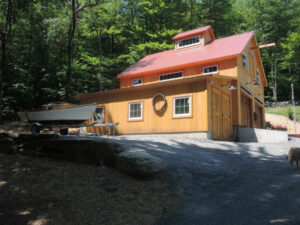 exterior boatbuilding barn