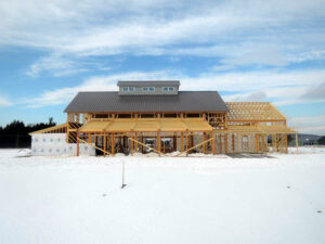 exterior timber framing, construction