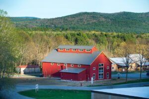 Geobarns, Silo Distillery, exterior, red barn, artisanal