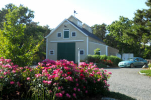 Geobarns, Cranberry Barn, exterior, weathervane, landscape