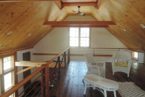 studio, quilting, interior, loft, railing, natural light