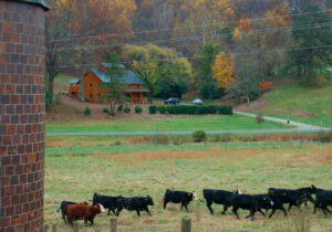 Geobarns, Bundoran Community Center, exterior, farm landscape