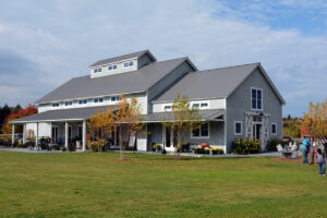 wedding barn, exterior, event, modern barn, weathered, event lawn