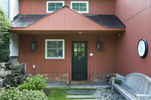 Geobarns, Historic Carriage House, exterior porch entry