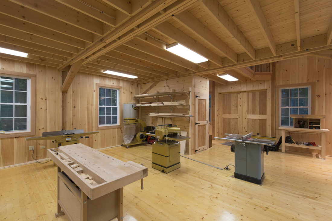 Geobarns Massachusetts Woodworking Barn