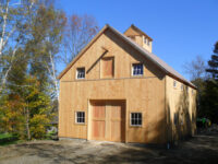 GeoBarns, Vermont Farm Equipment Barn, exterior, barn doors, hay door, cupola