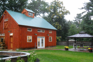 barn, garage, haydoor, stained siding, french door, cupola, gazebo