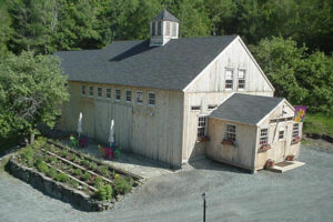 wedding barn, exterior, event, landscape, stone wall, cupola, aerial