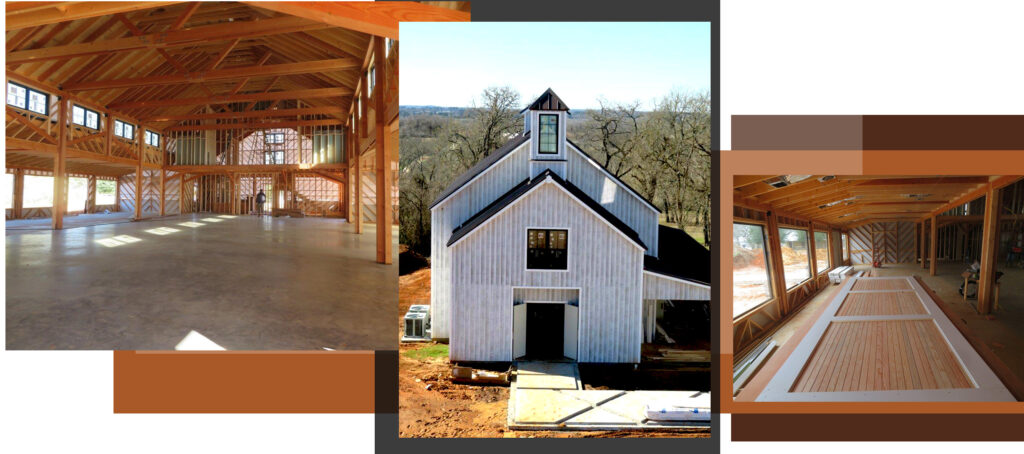 Geobarns scissor trellis building design and construction in Texas Retrofitting a church with a modern update.