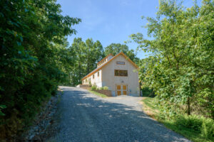 barn exterior driveway sequence mountain bank barn