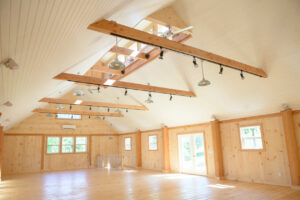 open clear space timber shop floor loft