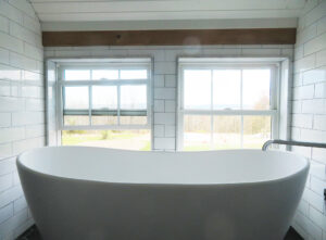 Geobarns, NY, Catskills, Modern Farmhouse, Soaking Tub, Bathroom