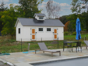 Geobarns, NY, Catskills, Modern Farmhouse, Metal Roof, Cupola, Pool House