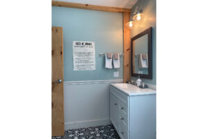 Geobarns, New Hampshire farmhouse, cottagecore, bathroom