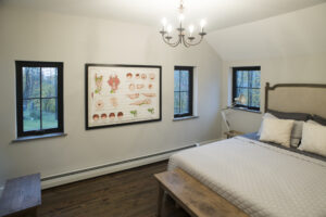 Geobarns; New England Modern Farmhouse; VT; Farmhouse Bedroom; Simple Bedroom