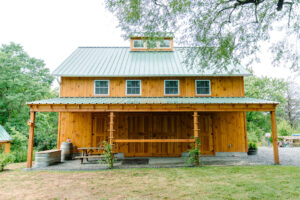 Geobarns; Virginia; Historic Homestead; Garage Barn; Natural Siding; Metal Roof; Cupola