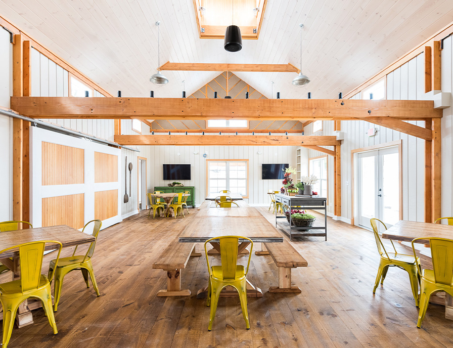 Interior of The Sales Center at Chickahominy Falls designed by Geobarns