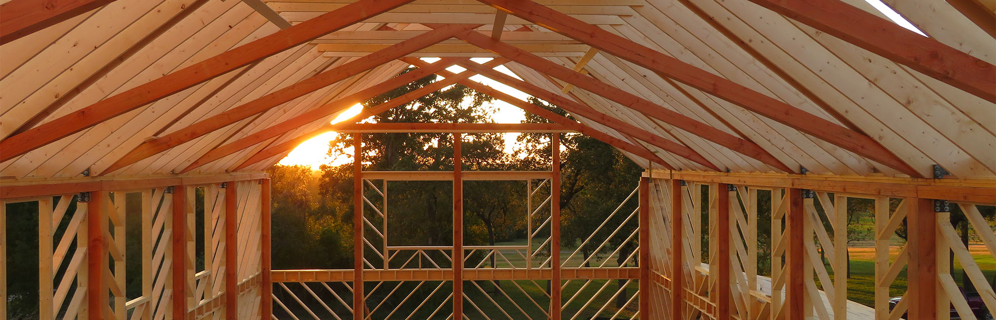 Geobarns framing system at Arrowhead Hill Wedding Chapel