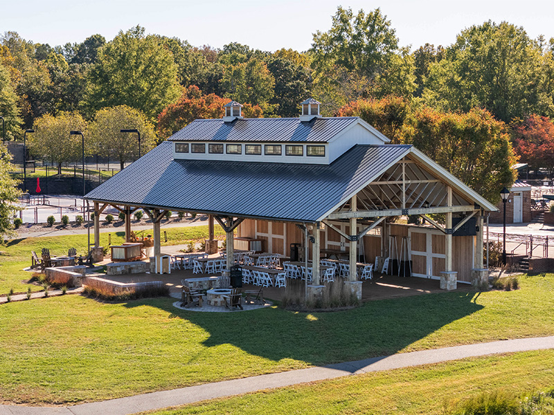 Glenmore Community pavilion, designed and built by Geobarns