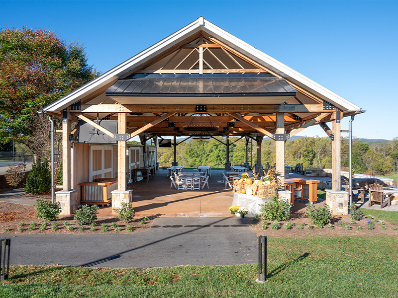 Glenmore Community pavilion, designed and built by Geobarns