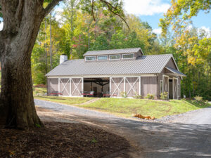 Lovingston Winery Pavilion, designed and built by Geobarns